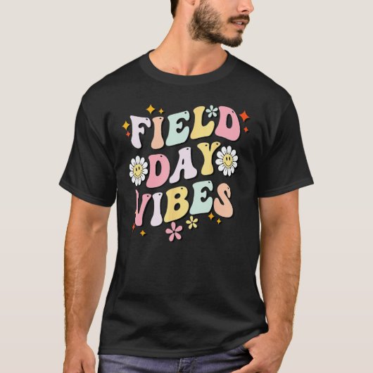 Groovy Field Day 2023 Funny Field Day Vibes Teache T-shirt (Voorkant)