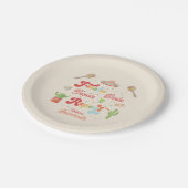 Groovy Fiesta Siesta Tequila Repat Bachelorette Papieren Bordje (Gekanteld)