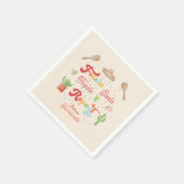 Groovy Fiesta Siesta Tequila Repat Bachelorette Servet (Hoek)