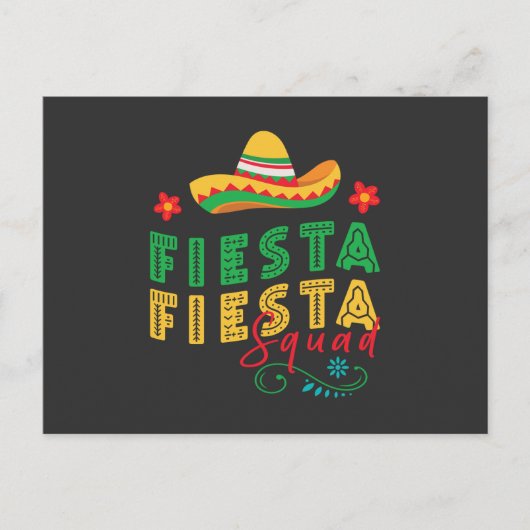 Groovy Fiesta Squad Briefkaart (Voorkant)
