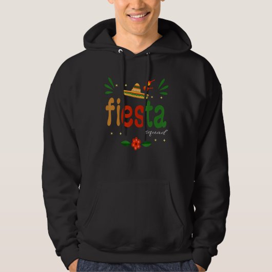 Groovy Fiesta Squad Cinco De Mayo Mexican Fiesta 5 Hoodie (Voorkant)