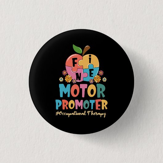 Groovy Fine Motor Promoter Beroepstherapie OT Ronde Button 3,2 Cm (Voorkant)