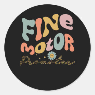 Groovy Fine Motor Promoter Beroepstherapie OT Ronde Sticker