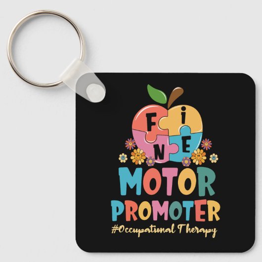 Groovy Fine Motor Promoter Beroepstherapie OT Sleutelhanger (Voorkant)