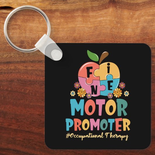 Groovy Fine Motor Promoter Beroepstherapie OT Sleutelhanger (Voorkant)
