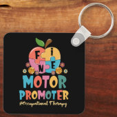 Groovy Fine Motor Promoter Beroepstherapie OT Sleutelhanger (Achterkant)