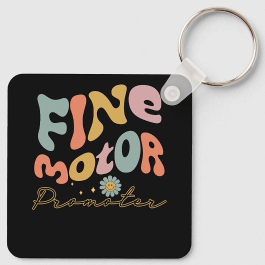 Groovy Fine Motor Promoter Beroepstherapie OT Sleutelhanger (Achterkant)