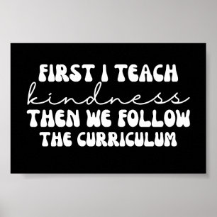 Groovy First Ik geef vriendelijkheid en dan volgen Poster