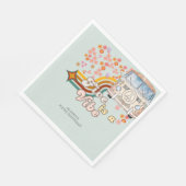 Groovy Five vibe daisy van 5e verjaardag Servet (Hoek)