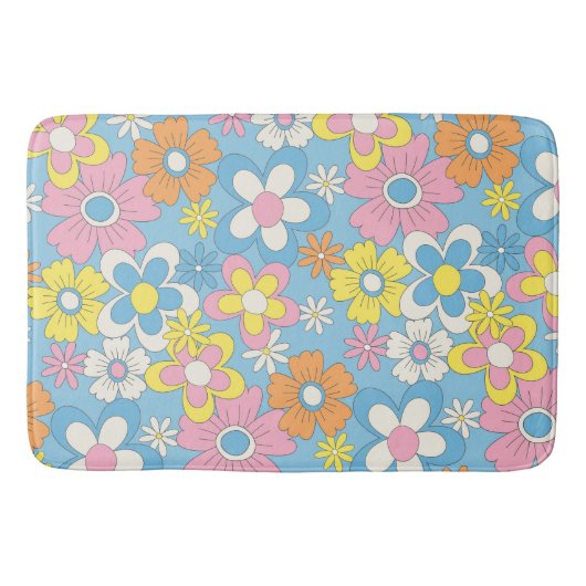 Groovy Floral Badmat (Voorkant)