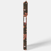 Groovy floral chocolade Hoesje-Mate iPhone case (Achterkant / Rechts)