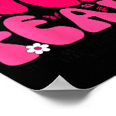 Groovy Floral Faith Over Fear Religious God Christ Poster (Hoek)