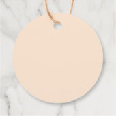 Groovy Floral Retro 70s Dank u Bedankjes Labels (Achterkant)