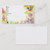 Groovy Floral Visitekaartje (Voorkant / Achterkant)