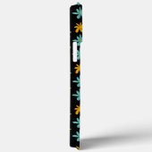 Groovy Flower Black Pattern Name Case-Mate iPhone Case (Achterkant / Rechts)
