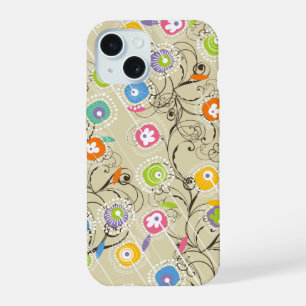Groovy Flower Garden Colorful Whimsical Florence iPhone 15 Case