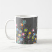 Groovy Flower Garden Whimsical Colorful Floral Koffiemok (Links)