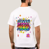 Groovy Flower Icon Mood T-shirt (Achterkant)