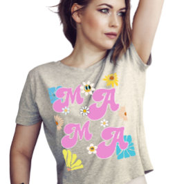 Groovy Flower Mama Moederdag T-shirt