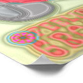 Groovy Flower Power 60s Hippy Van Poster (Hoek)