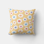 Groovy Flower Power Babykamer Kussen (Voorkant)
