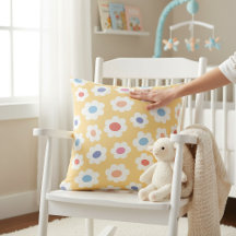 Groovy Flower Power Babykamer Kussen