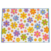 Groovy Flower Power (Blauw) Groot Cadeauzakje (Voorkant)