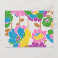 Groovy Flower Power Briefkaart