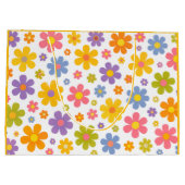 Groovy Flower Power (Geel) Groot Cadeauzakje (Achterkant)