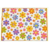 Groovy Flower Power (Oranje) Groot Cadeauzakje (Voorkant)