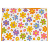 Groovy Flower Power (Oranje) Groot Cadeauzakje (Achterkant)