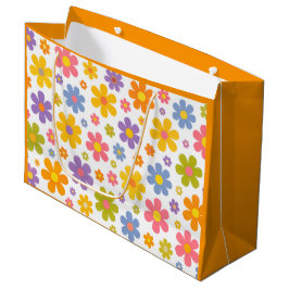 Groovy Flower Power (Oranje) Groot Cadeauzakje