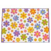 Groovy Flower Power (Paars) Groot Cadeauzakje (Voorkant)