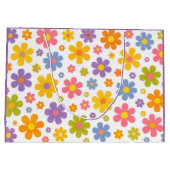 Groovy Flower Power (Paars) Groot Cadeauzakje (Achterkant)