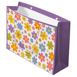 Groovy Flower Power (Paars) Groot Cadeauzakje