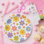 Groovy Flower Power Papieren Bordje (Feest)