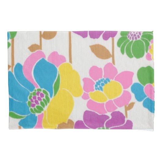 Groovy Flower Power Pillowcase Kussensloop (Voorkant)
