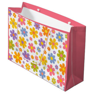 Groovy Flower Power (Roze) Groot Cadeauzakje