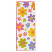 Groovy Flower Power Wijn Cadeautas (Achterkant)