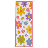 Groovy Flower Power Wijn Cadeautas (Voorkant)