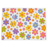 Groovy Flower Power (Wit) Groot Cadeauzakje (Voorkant)