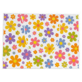 Groovy Flower Power (Wit) Groot Cadeauzakje (Achterkant)