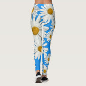 Groovy Flower Real Daisy Hippie Blossom Leggings (Achterkant)