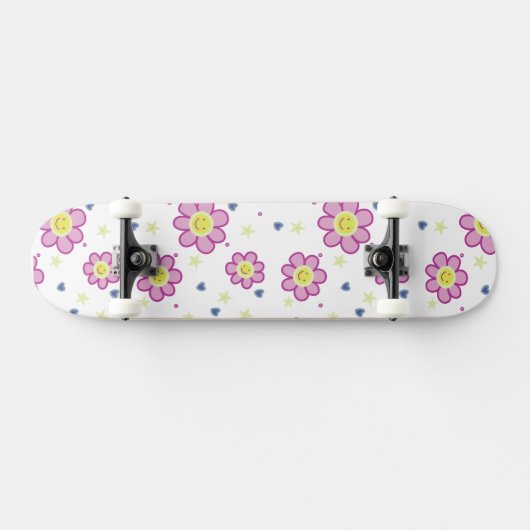 Groovy Flower Skateboard Design (Horizontaal)