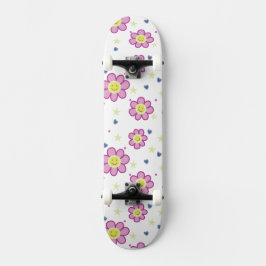 Groovy Flower Skateboard Design
