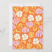  Groovy Flower Sweet Zestien 16e Verjaardag Kaart (Achterkant)