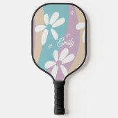 Groovy Flower Wavy Pattern Pickleball Paddle (Voorkant)