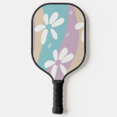 Groovy Flower Wavy Pattern Pickleball Paddle (Achterkant)