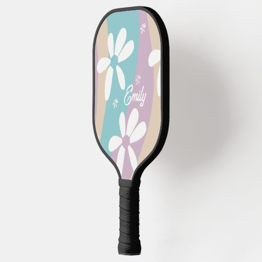 Groovy Flower Wavy Pattern Pickleball Paddle (Links)
