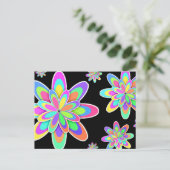 Groovy Flowers Briefkaart (Staand voorkant)